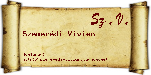 Szemerédi Vivien névjegykártya