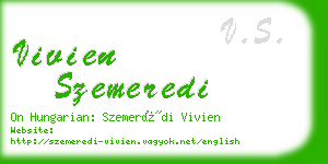 vivien szemeredi business card